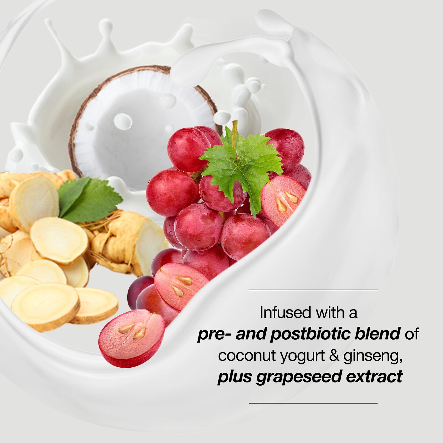 Biotera Color care Shampoo is infused with a pre-and postbiotic blend of coconut yogurt, ginseng, plus grapeseed extract.