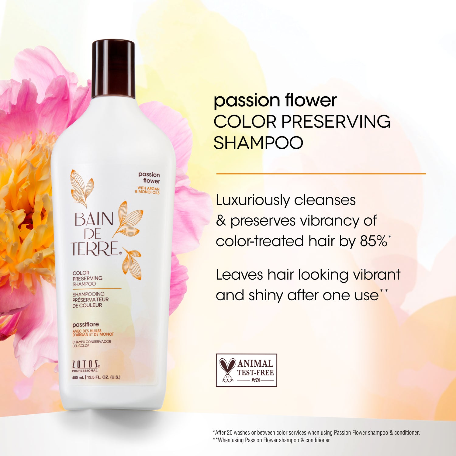 Bain de Terre® Color Preserving Shampoo, Passion Flower