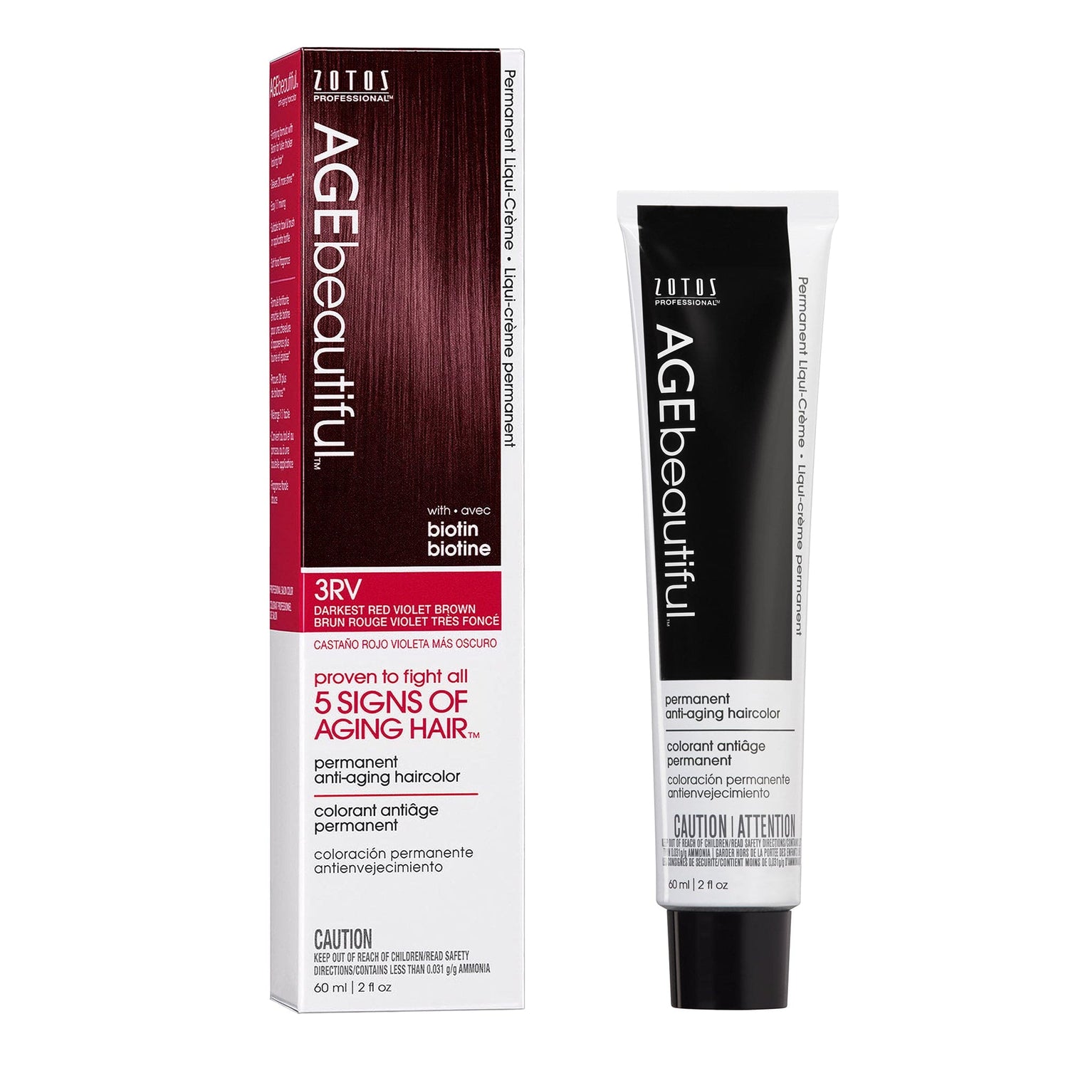 AGEbeautiful® Anti-Aging 100% Gray Coverage Liqui-Crème - Red/Violet Shades