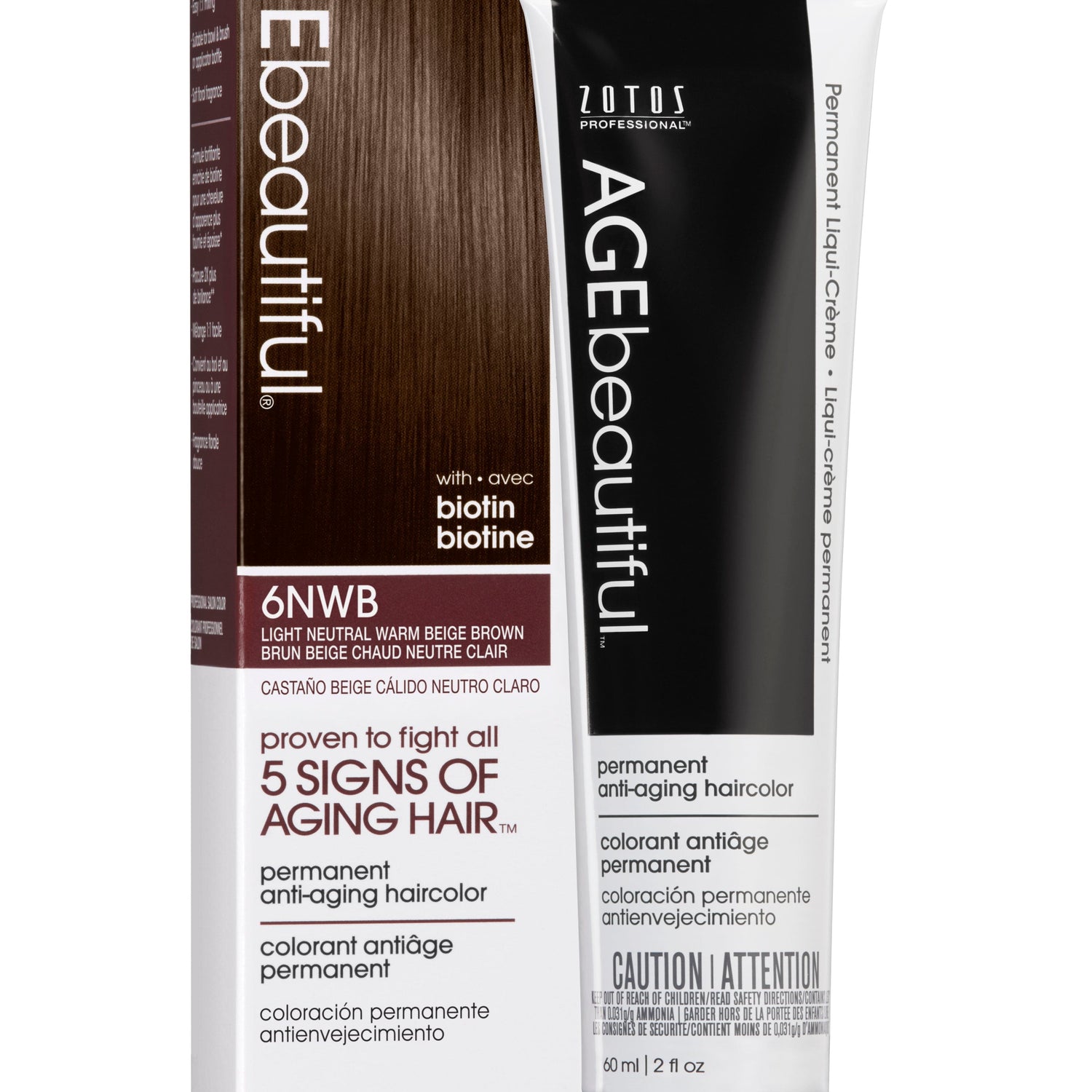 AGEbeautiful® Anti-Aging 100% Gray Coverage Liqui-Crème - NWB