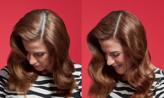 Spray Away Gray in Seconds Before/After