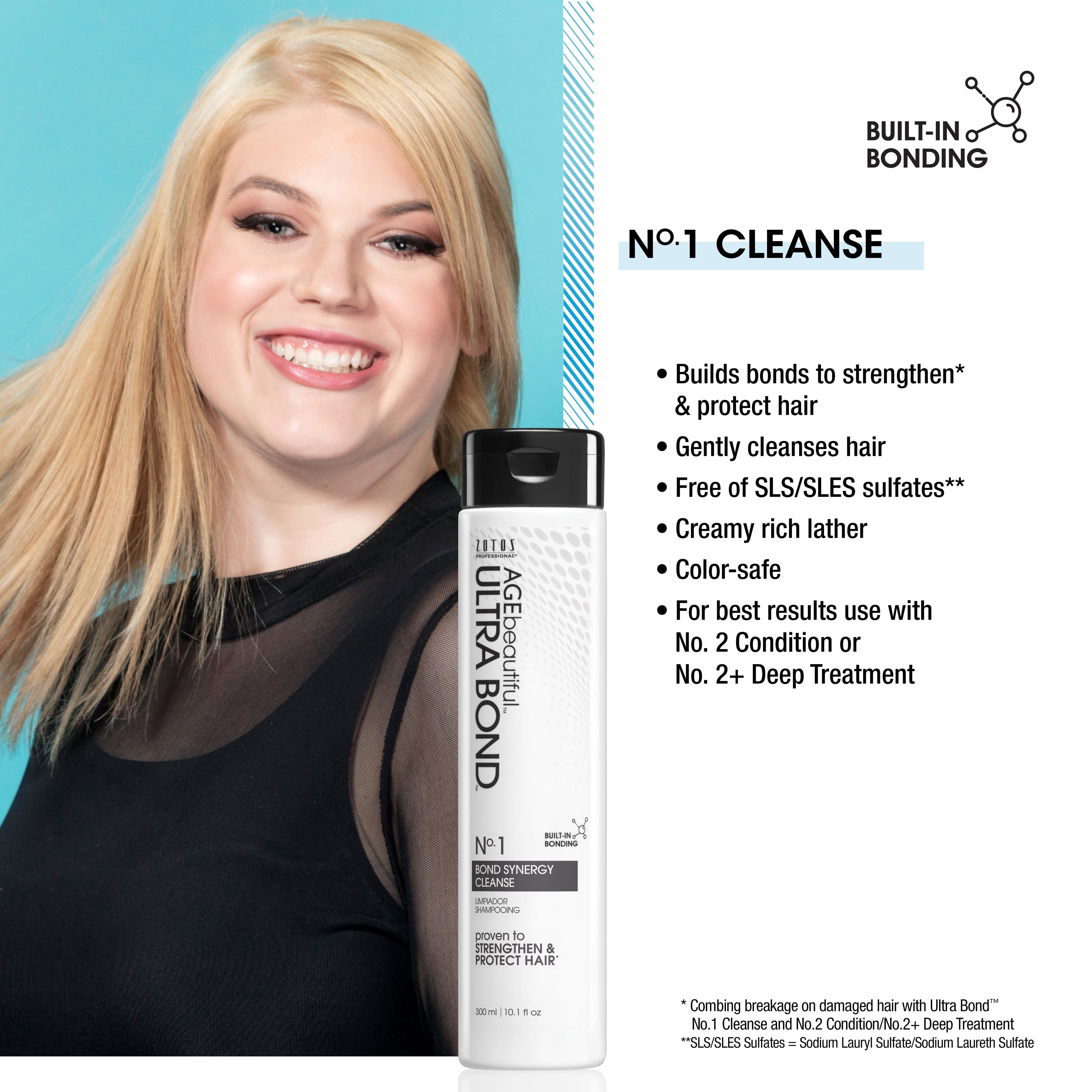 Built In Bonding technology helps protect & strengthen hair during and after lightening.